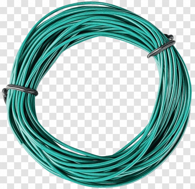 Wire Turquoise Networking Cables Cable Technology - Electronics Accessory - Fashion Transparent PNG
