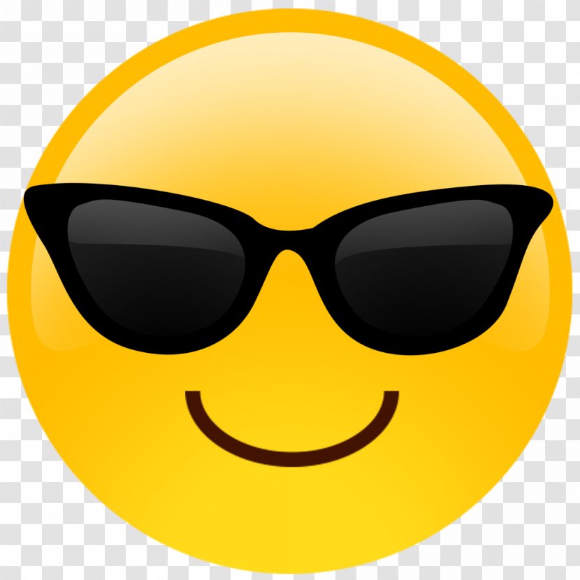 Emoji Smiley Smirk Sunglasses - Celebrity Transparent PNG