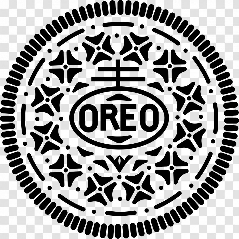Android Oreo Nabisco Biscuits - Black And White - Design Transparent PNG