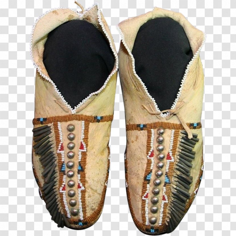 Slipper Moccasin Osage Nation Beadwork Indian Murders - Hanging Beads Transparent PNG