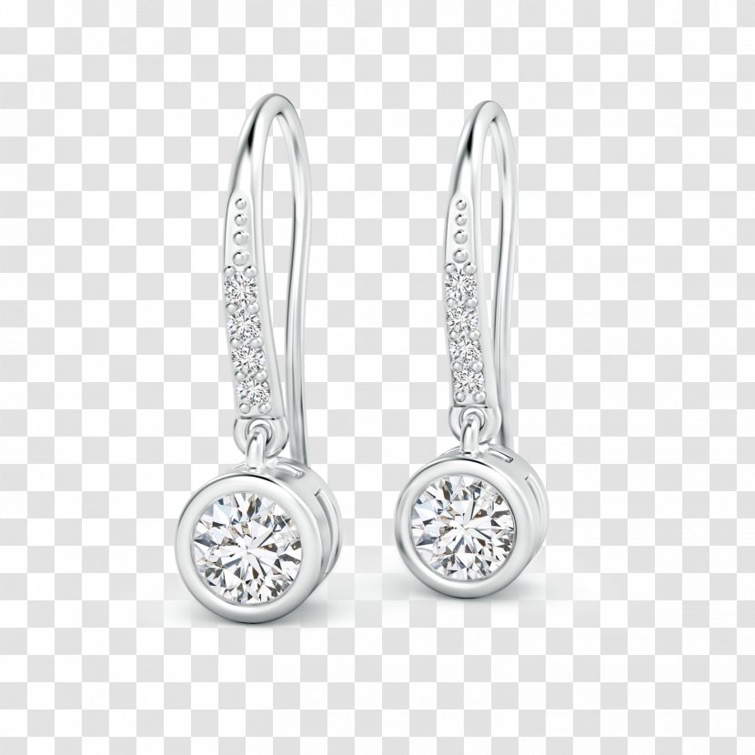 Earring Solitaire Silver Body Jewellery - Earrings - Pigeon Dangling Ring Transparent PNG