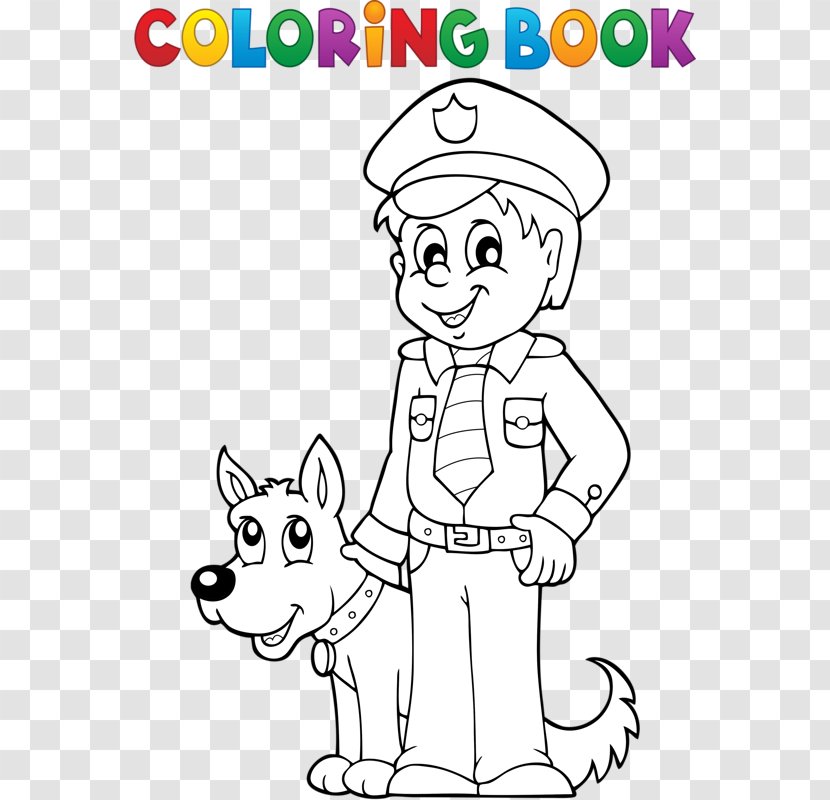 Police Officer Coloring Book Royalty-free - Cartoon - And Donkey Transparent PNG