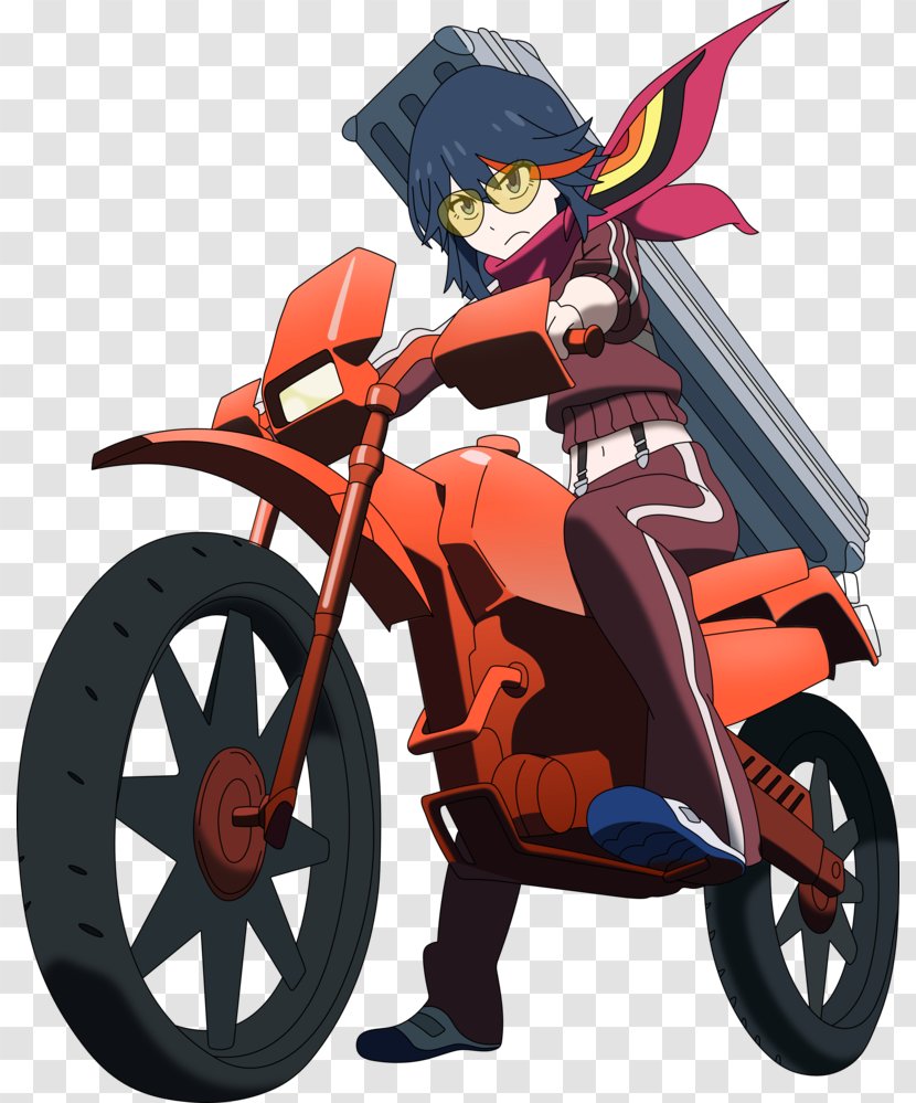 Ryuko Matoi Senketsu Motorcycle Accessories Bicycle - Cartoon Transparent PNG