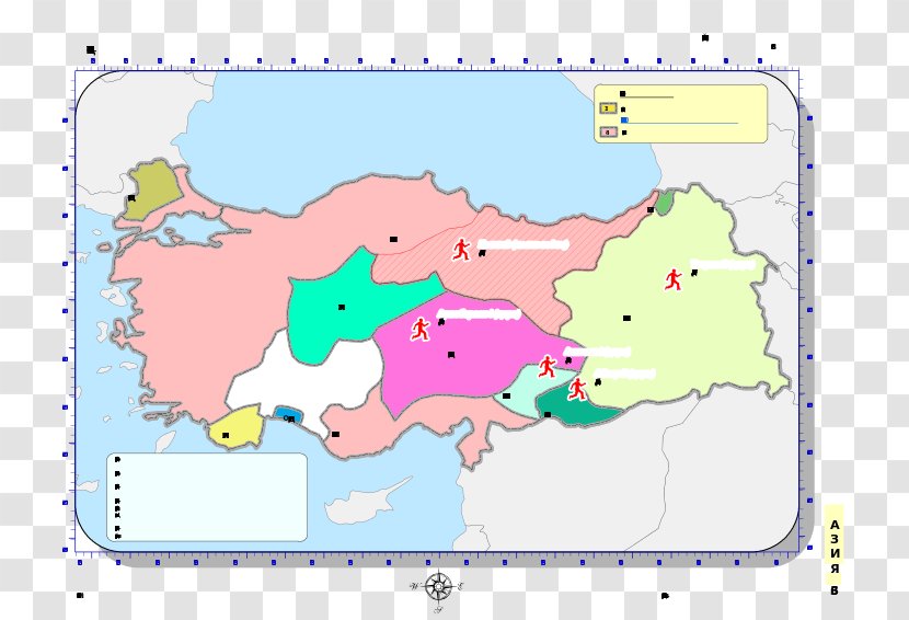 Empire Of Nicaea Eastern Roman Emperor Komnenos Михаил - Greek - Turkey Map Transparent PNG