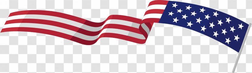 Flag Of The United States Necktie Font Line - Veterans Day Transparent PNG
