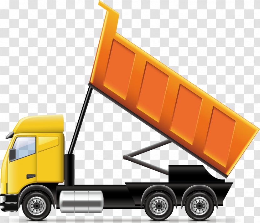 Car Dump Truck Illustration - Royaltyfree - Vector Decoration Transparent PNG