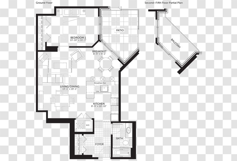 Floor Plan House Claridge Homes Building Condominium - Area Transparent PNG