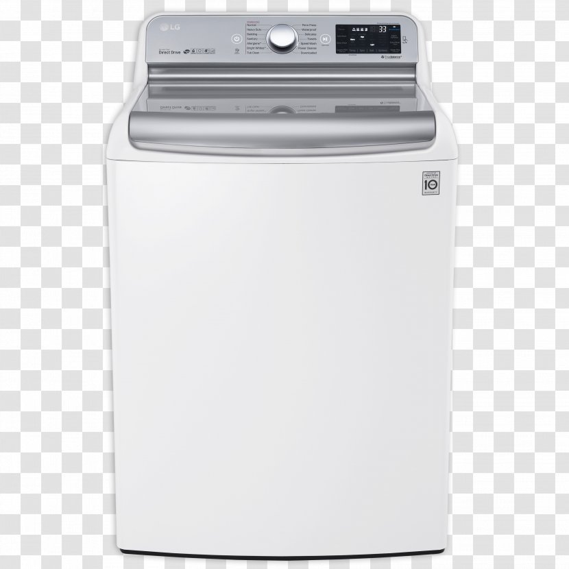 LG WT7700H Washing Machines Cubic Foot Home Appliance Haier HWT10MW1 - Laundry - Washer Transparent PNG
