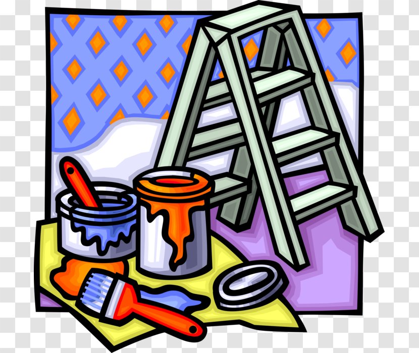 Clip Art House Painter And Decorator Vector Graphics Openclipart Illustration - Painting Transparent PNG