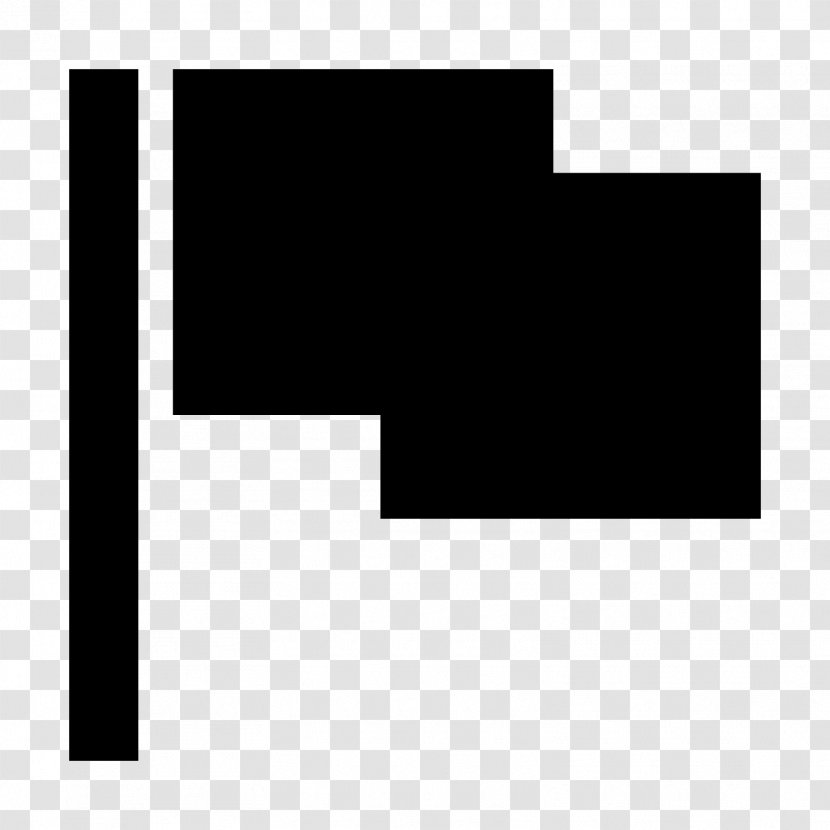 White Flag National Symbol - Typeface - Black Brin Transparent PNG