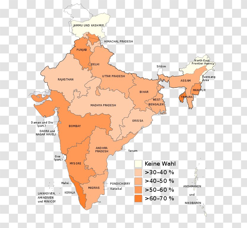 Indian Presidential Election, 2002 Rani Of Jhansi Regiment French 1987 - Map - Indien Transparent PNG