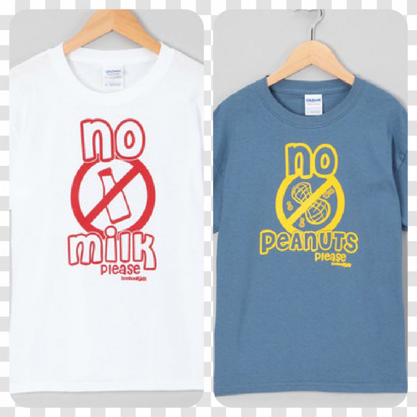 T-shirt Milk Food Allergy Sleeve Transparent PNG