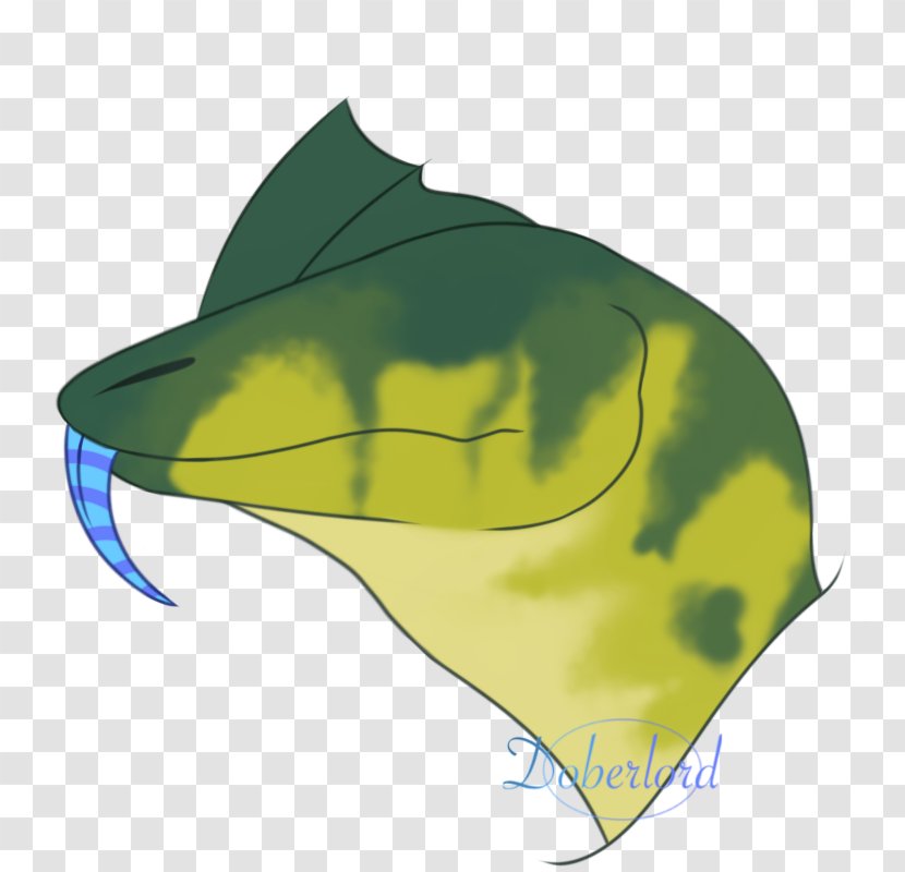 Fish Green Headgear Marine Mammal Clip Art - Leaf - Jungle Snake Transparent PNG
