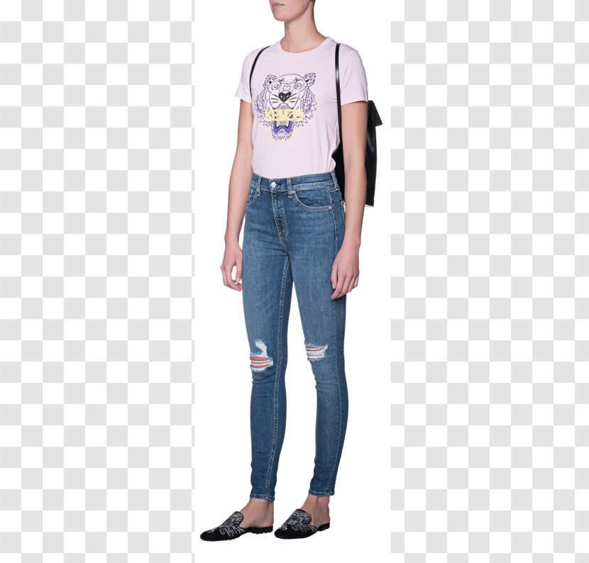 Jeans T-shirt Denim Slim-fit Pants Fashion Transparent PNG