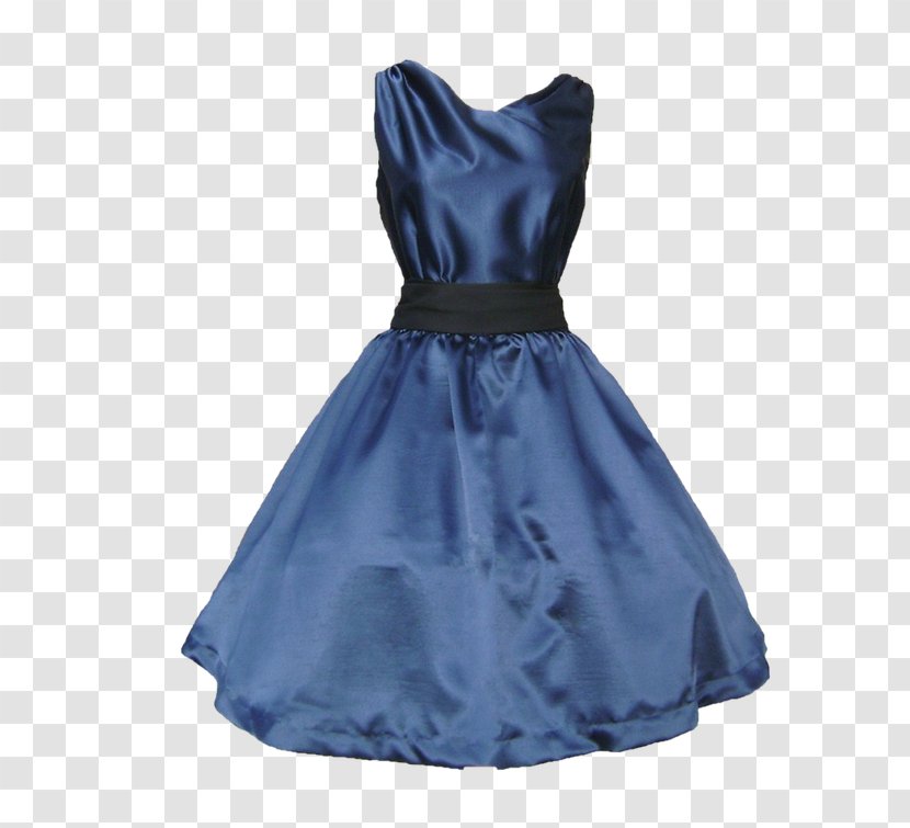 Cocktail Dress Blue Skirt Clothing - Silk Sleeveless Transparent PNG
