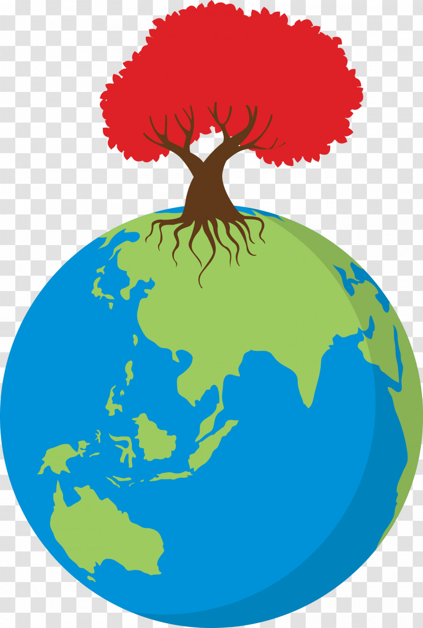 Earth Tree Go Green Transparent PNG