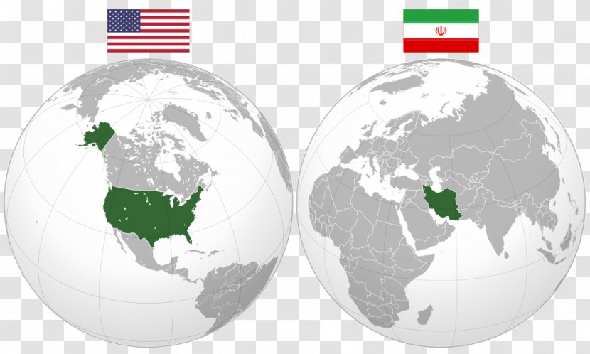 United States Iran World Map - Planet Transparent PNG