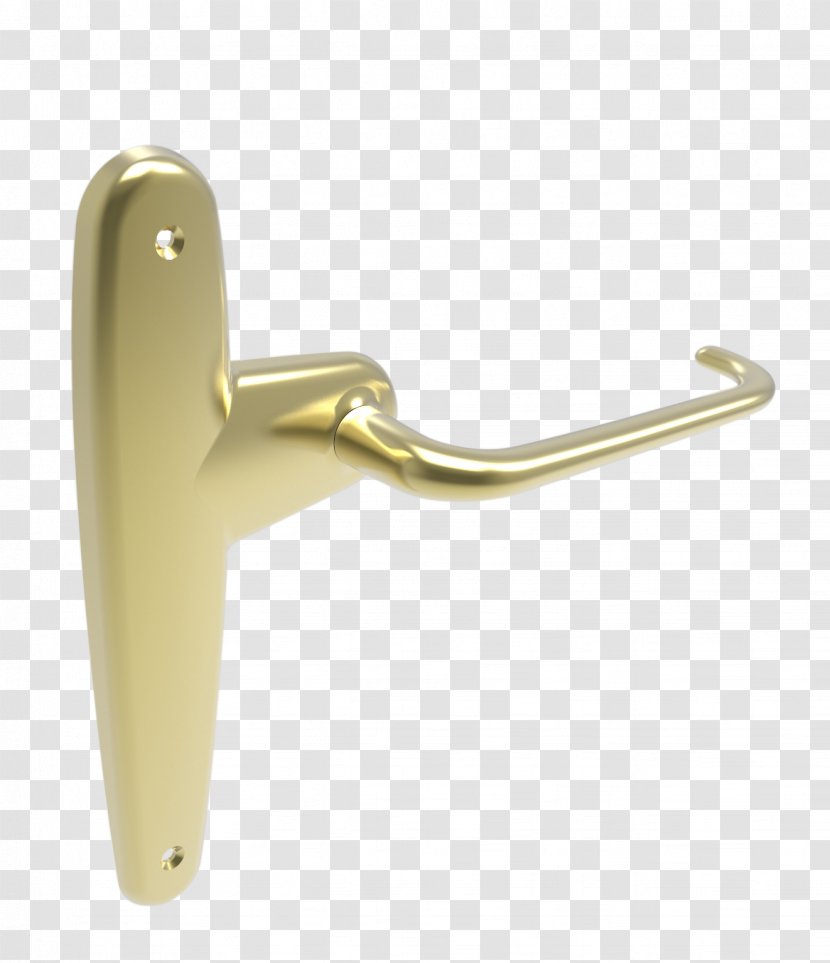 Door Handle Brass Material Metal Alloy - Plaque Transparent PNG