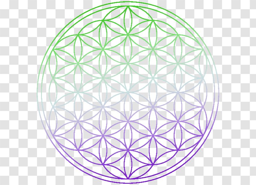 Overlapping Circles Grid Symbol Geometry - Color Transparent PNG
