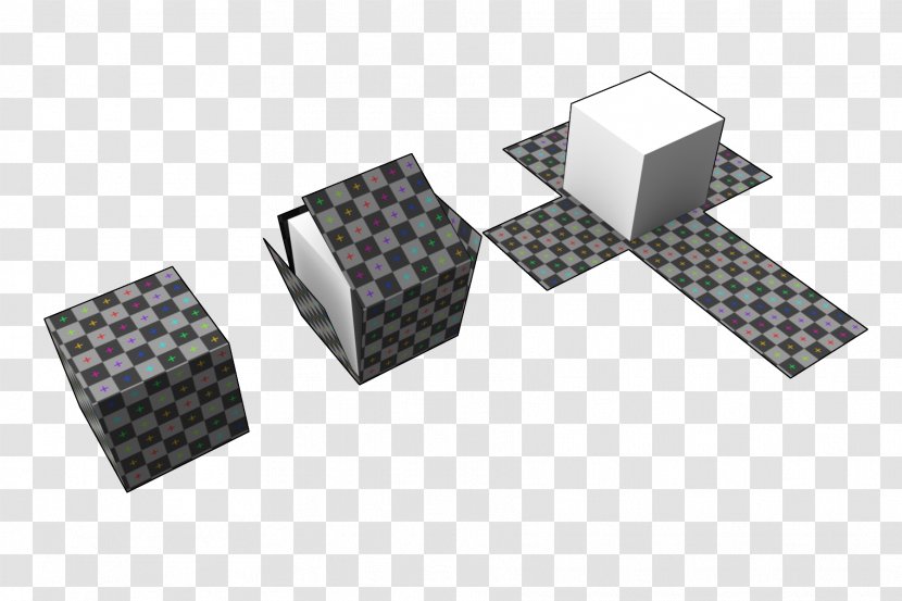 UV Mapping Texture Cube 3D Modeling - Sketchup Transparent PNG