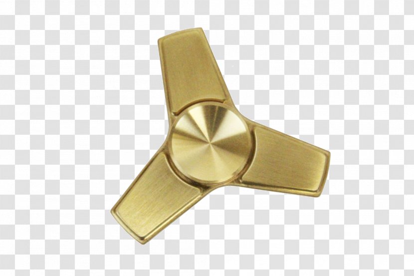Brass Metal Fidget Spinner Angle - Cross Transparent PNG