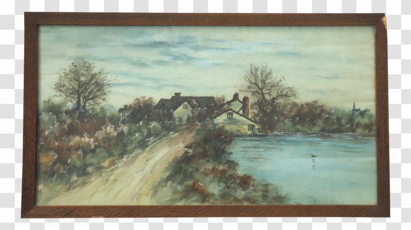 Watercolor Painting Landscape Picture Frames - Paint Transparent PNG