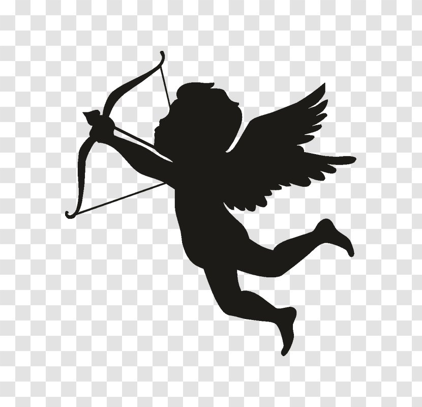 Cupid Silhouette Vector Graphics Image Clip Art - Angel Transparent PNG