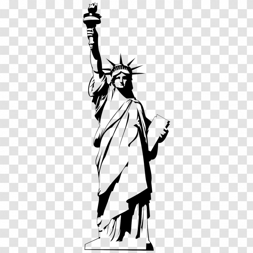 Statue Of Liberty Drawing Clip Art - Fictional Character - Image Transparent PNG