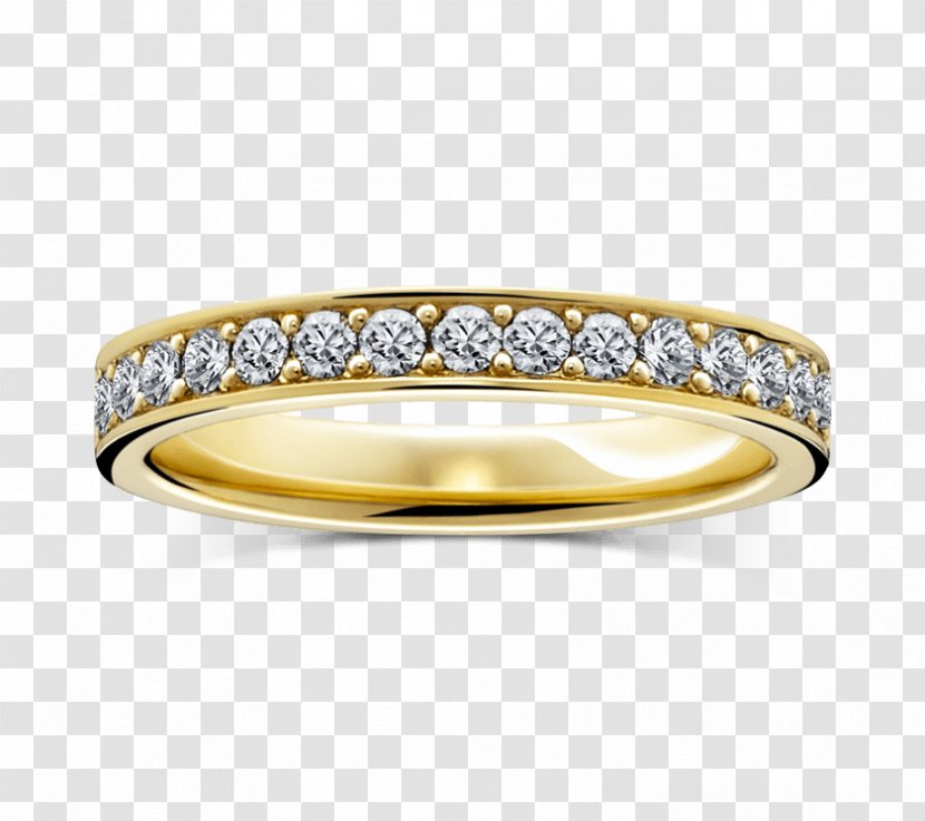 Wedding Ring Diamond Eternity Gold Transparent PNG
