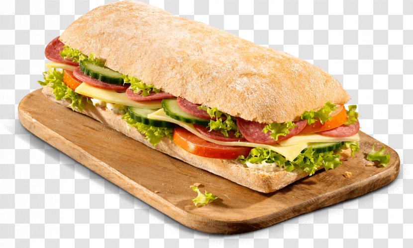 Ham And Cheese Sandwich Ciabatta Baguette Submarine Breakfast Transparent PNG
