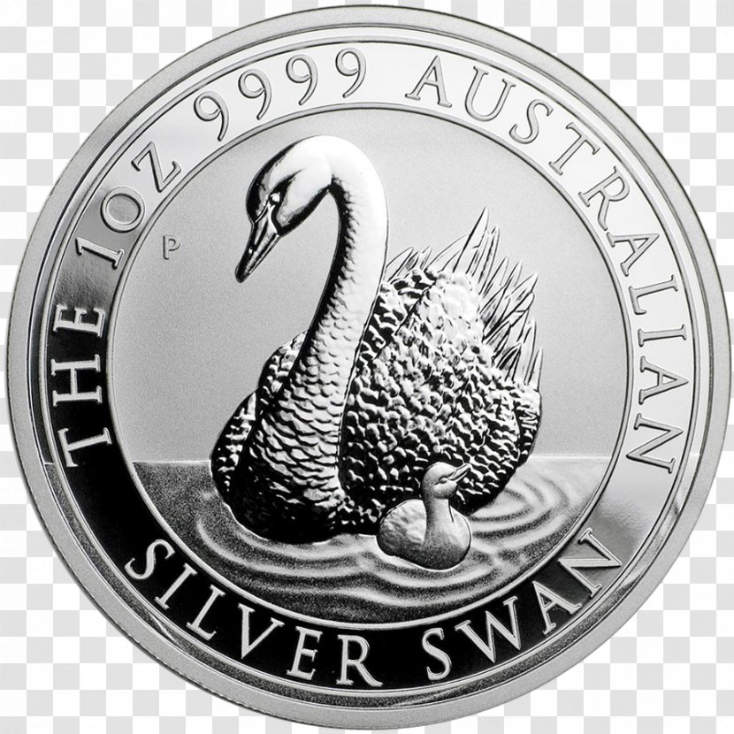 Silver Coin Cygnini Perth Mint - Australian Dollar Transparent PNG