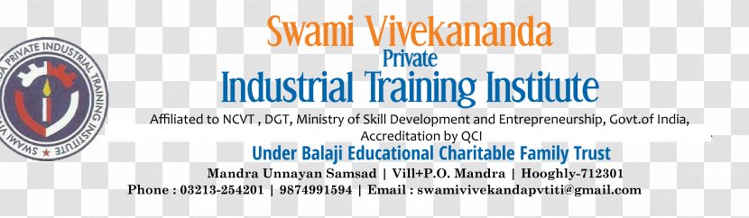Swami Vivekananda Private Industrial Training Institution Chakulia Education Pora Bazar - Organization Transparent PNG