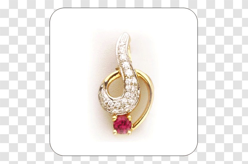 Ruby Earring Body Jewellery Charms & Pendants - Pendant Transparent PNG