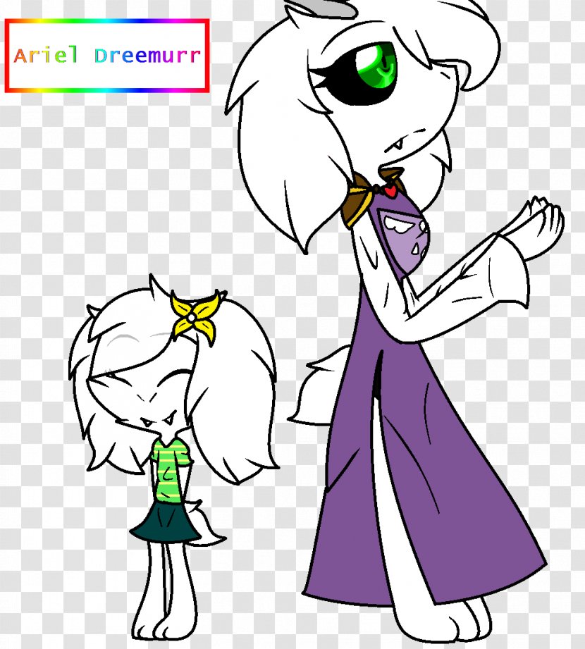 Gender Bender Undertale Human Image - Cartoon - Ariel Transparent PNG