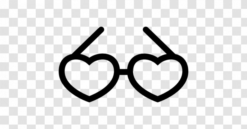 Glasses - Black And White - Text Transparent PNG