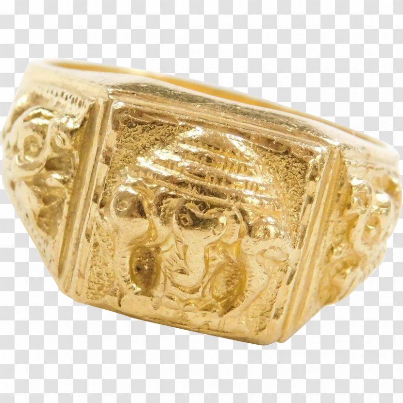 Gold Ganesha Ring Jewellery Coin - Arnold Jewelers - Ganesh Transparent PNG