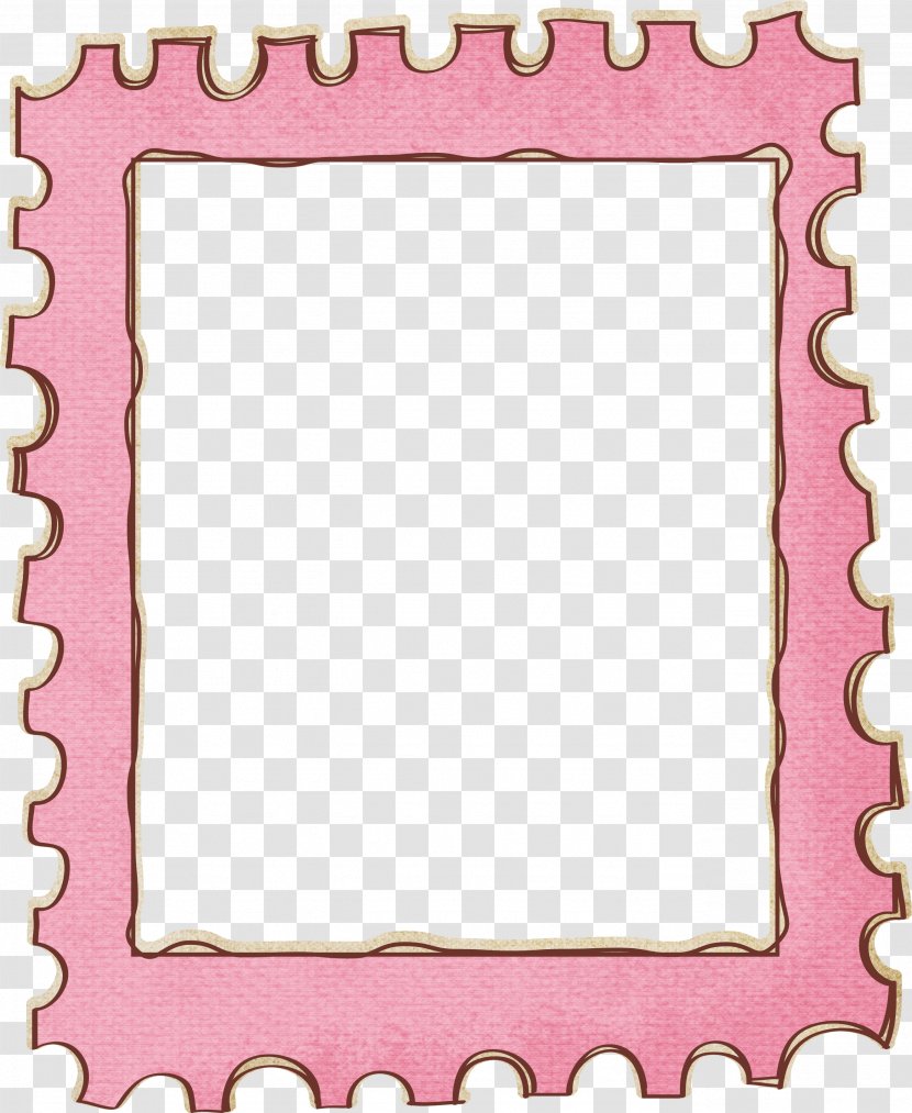 Postage Stamp Picture Frame Wallpaper - Photography - Cute Stamps Border Transparent PNG