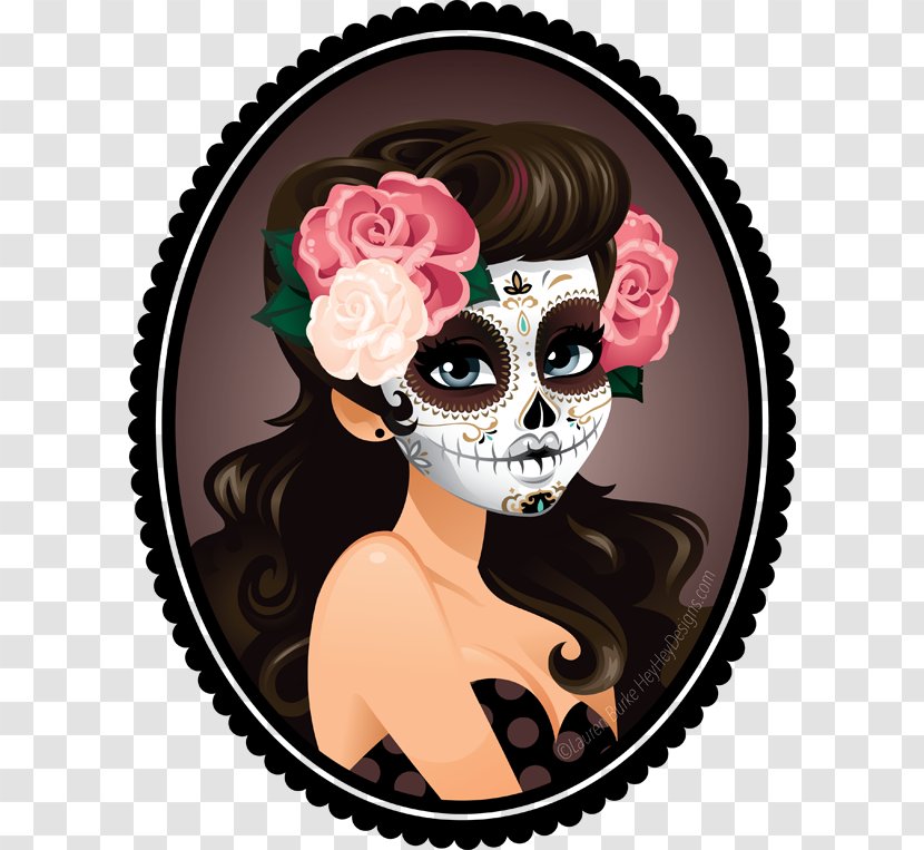 La Calavera Catrina Skull Art Tattoo - Tree - Image Day Of Dead Transparent PNG