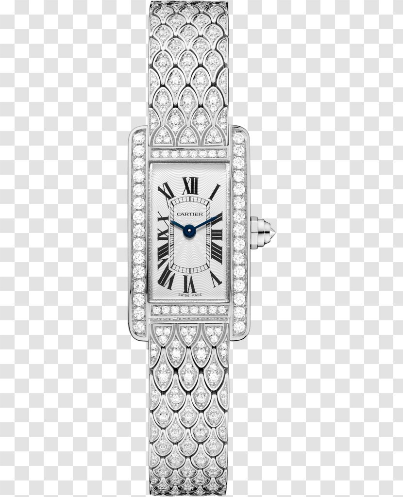 Cartier Tank Watch Colored Gold - Brilliant - Span And Div Transparent PNG