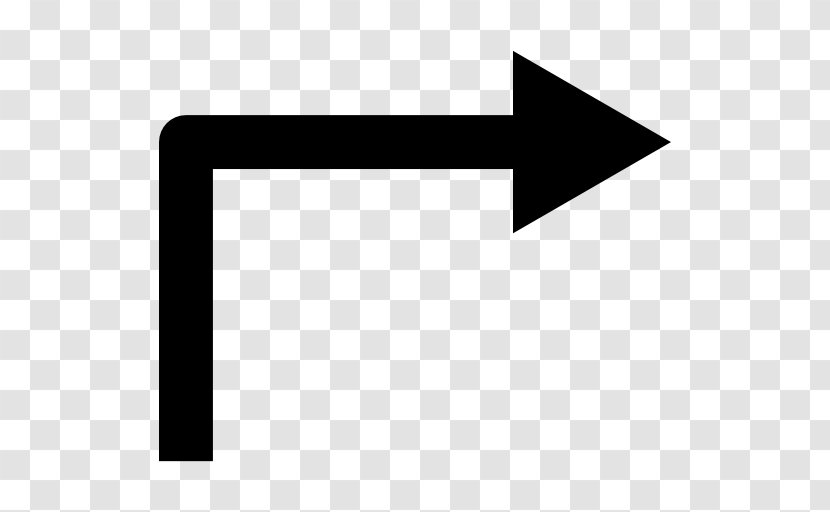 Right Angle Arrow - Text - Pointing Transparent PNG