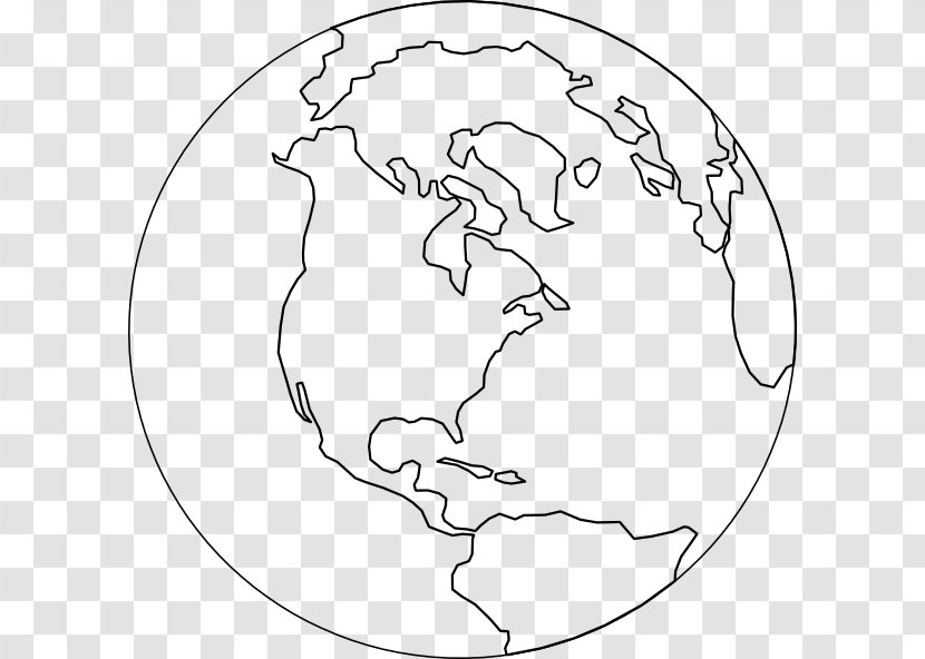 Coloring Book Earth Globe Page - Watercolor - Press Corps Transparent PNG