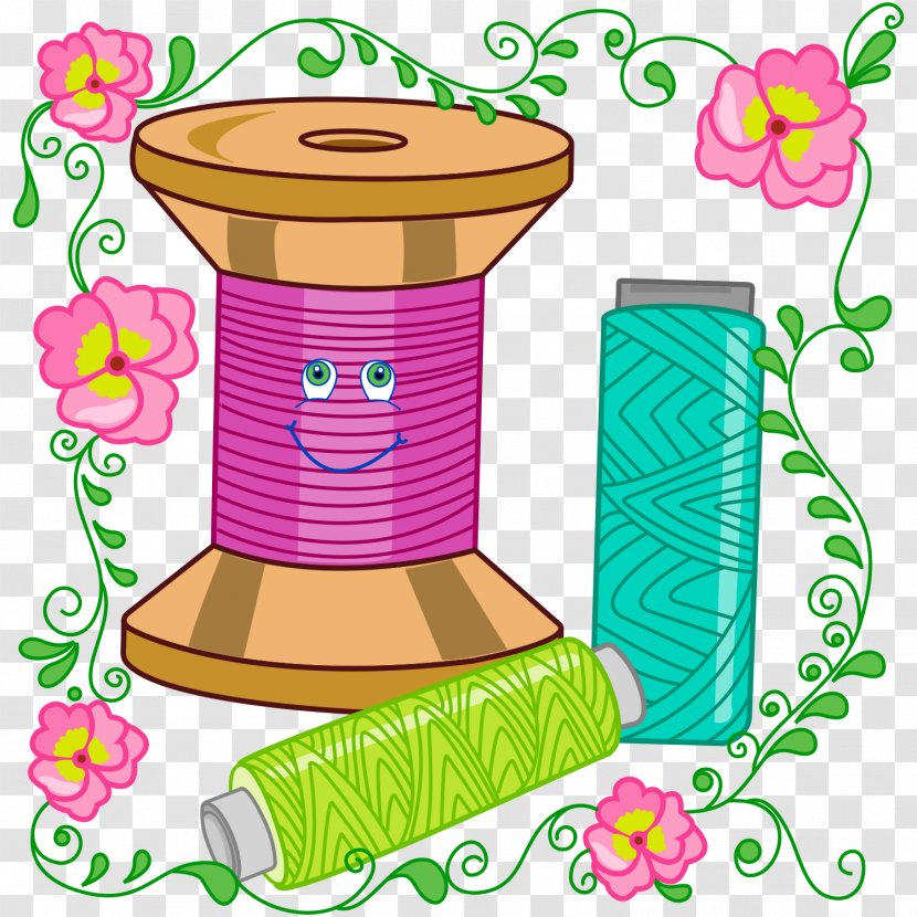 Sewing Embroidery Thread Overlock Clip Art - Machines - Designs For Sale Transparent PNG