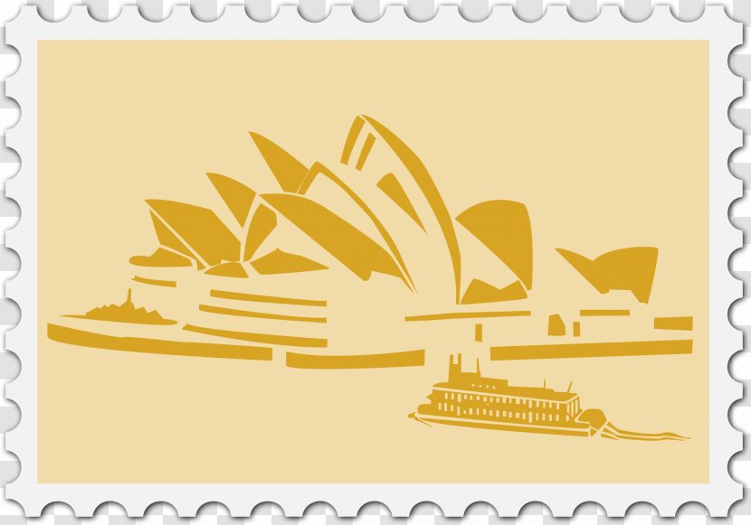 Sydney Opera House Clip Art - City Of - Stamps Clipart Transparent PNG