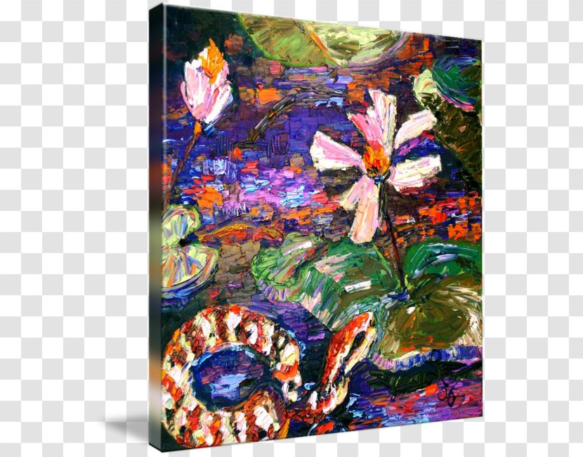 Still Life Acrylic Paint Flower Modern Art Transparent PNG