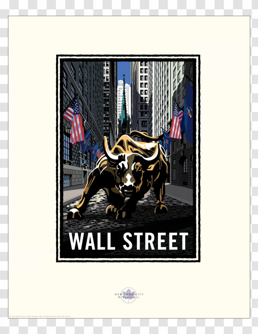 Charging Bull Wall Street NYSE Statue - Art Transparent PNG