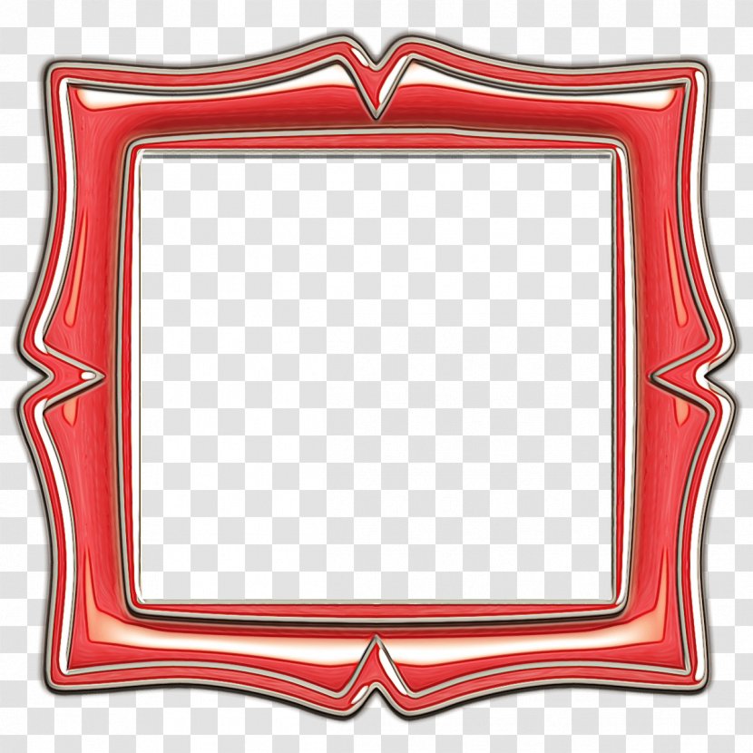 Background Red Frame - Picture - Rectangle Transparent PNG