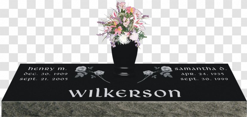Headstone Memorial Vase Grave Cemetery - Marble Transparent PNG