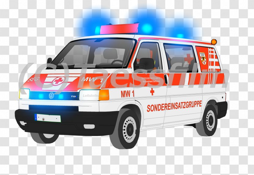 Emergency Vehicle Service Compact Van Minivan - Car Transparent PNG