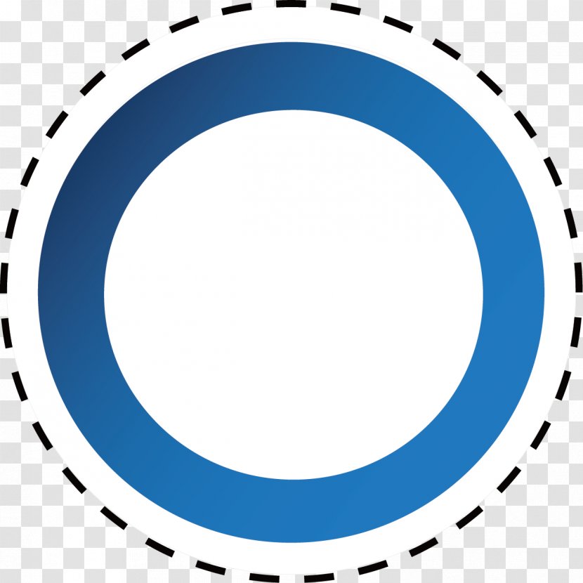 Circle Clip Art - Blue - Dotted Line Transparent PNG