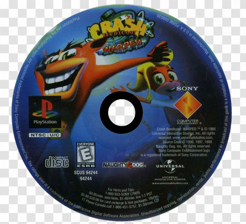 Crash Bandicoot: Warped Bandicoot 2: Cortex Strikes Back N. Sane Trilogy PlayStation - Playstation - Game Boxes Transparent PNG